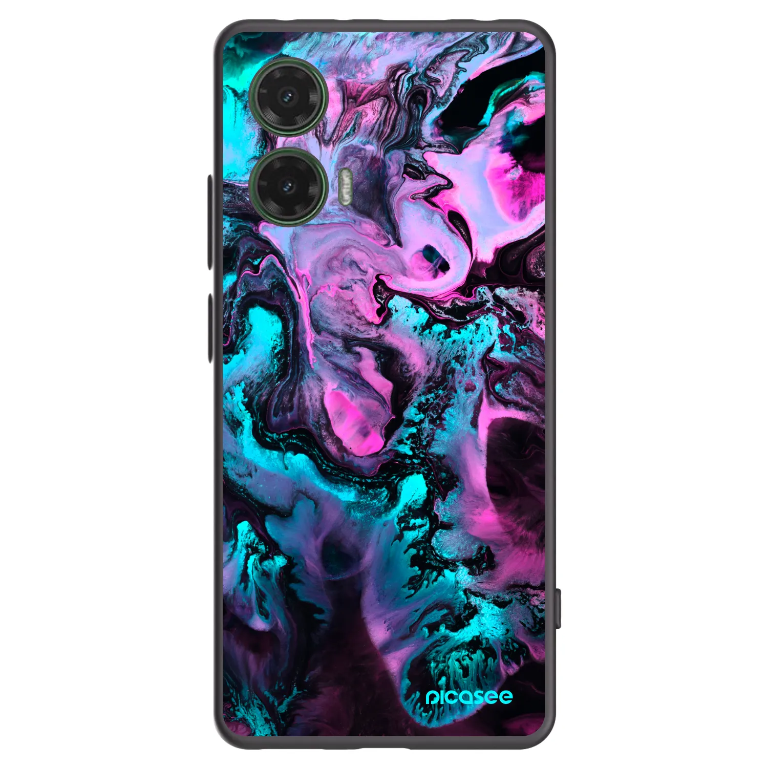 Picasee crna silikonska maskica za Motorola Moto G35 5G - Lean
