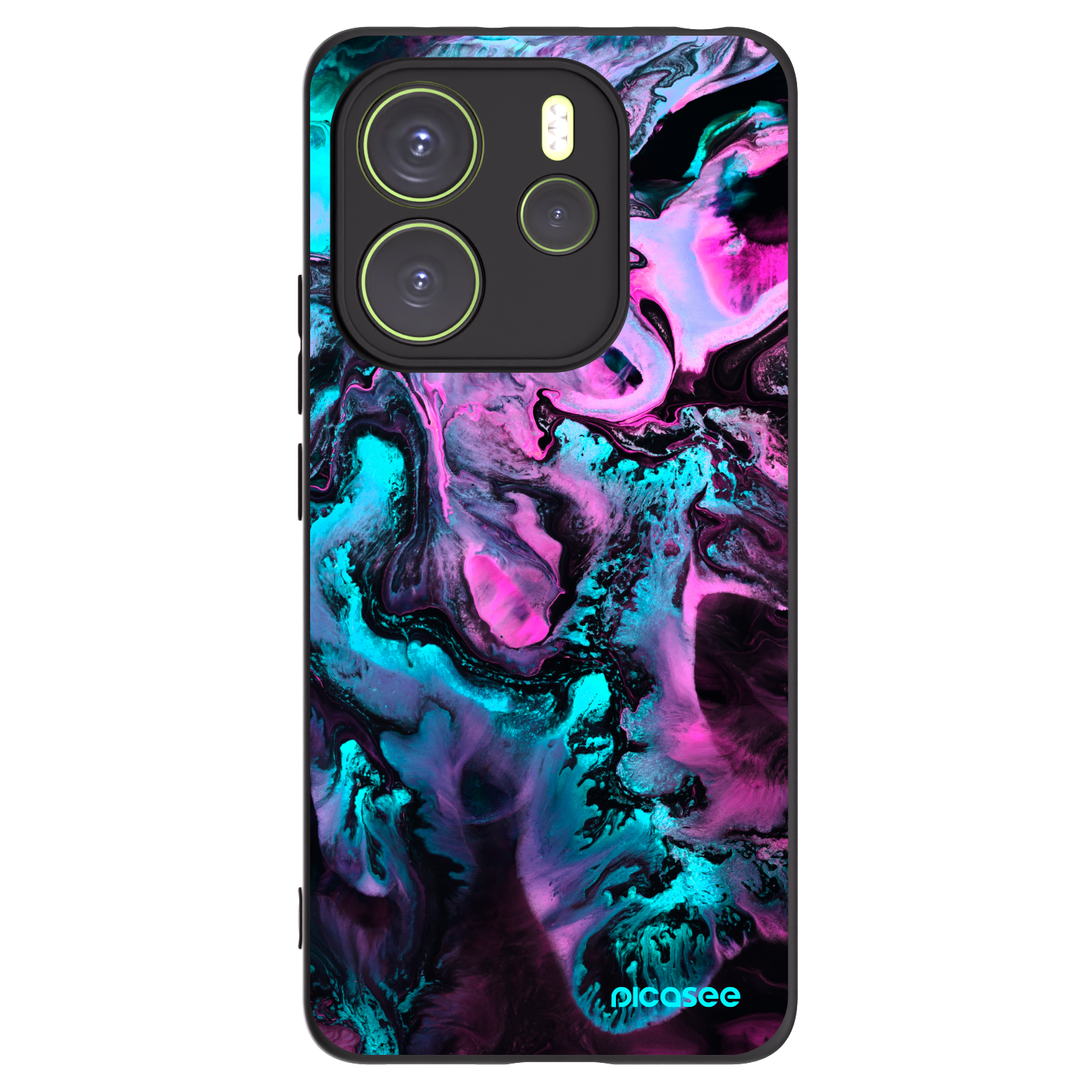 Picasee crna silikonska maskica za Xiaomi Redmi Note 14 4G - Lean