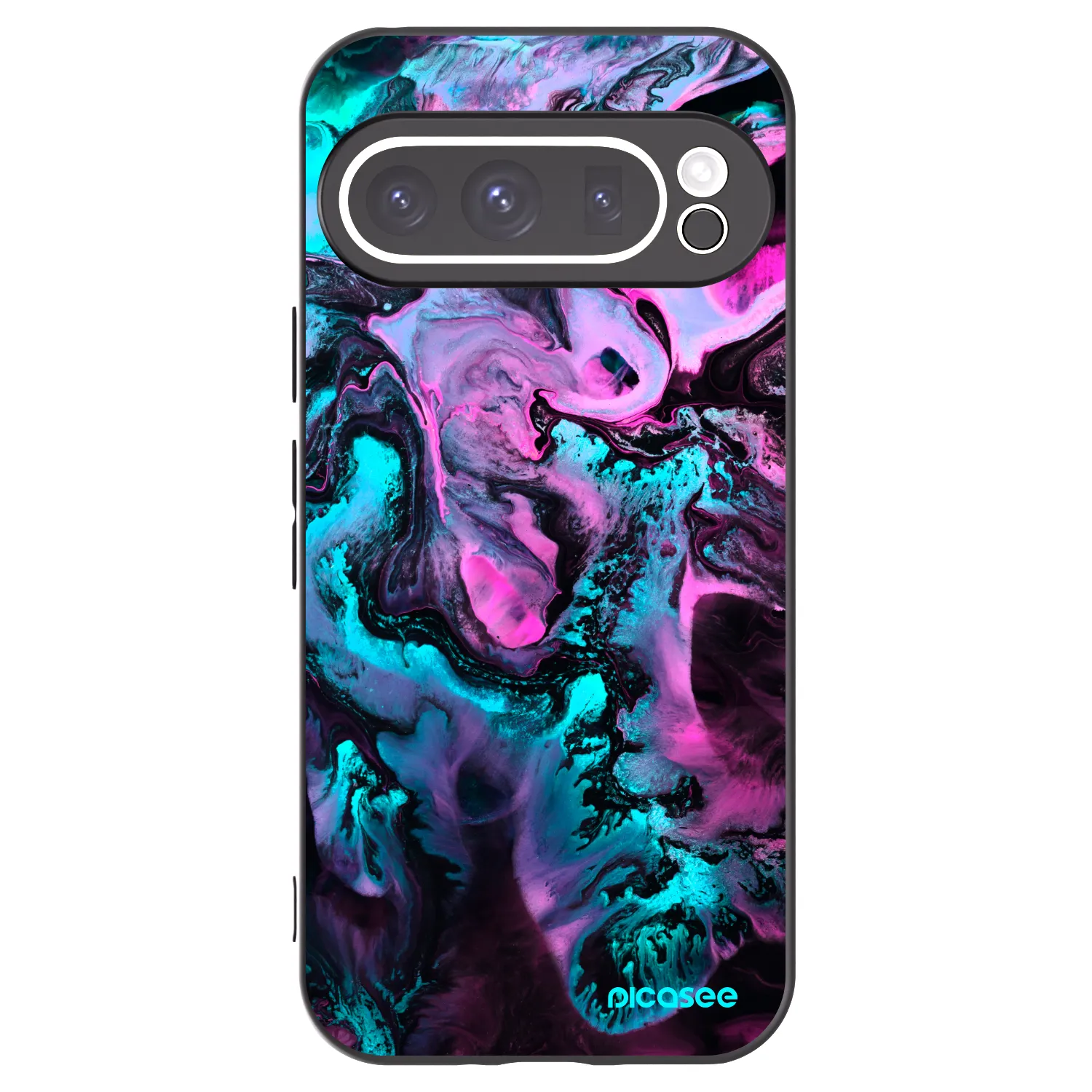Picasee crna silikonska maskica za Google Pixel 9 Pro - Lean