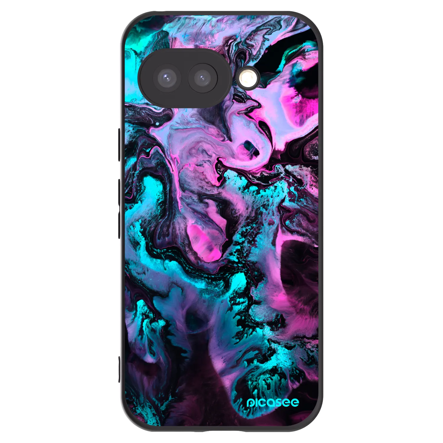 Picasee crna silikonska maskica za Google Pixel 9a - Lean