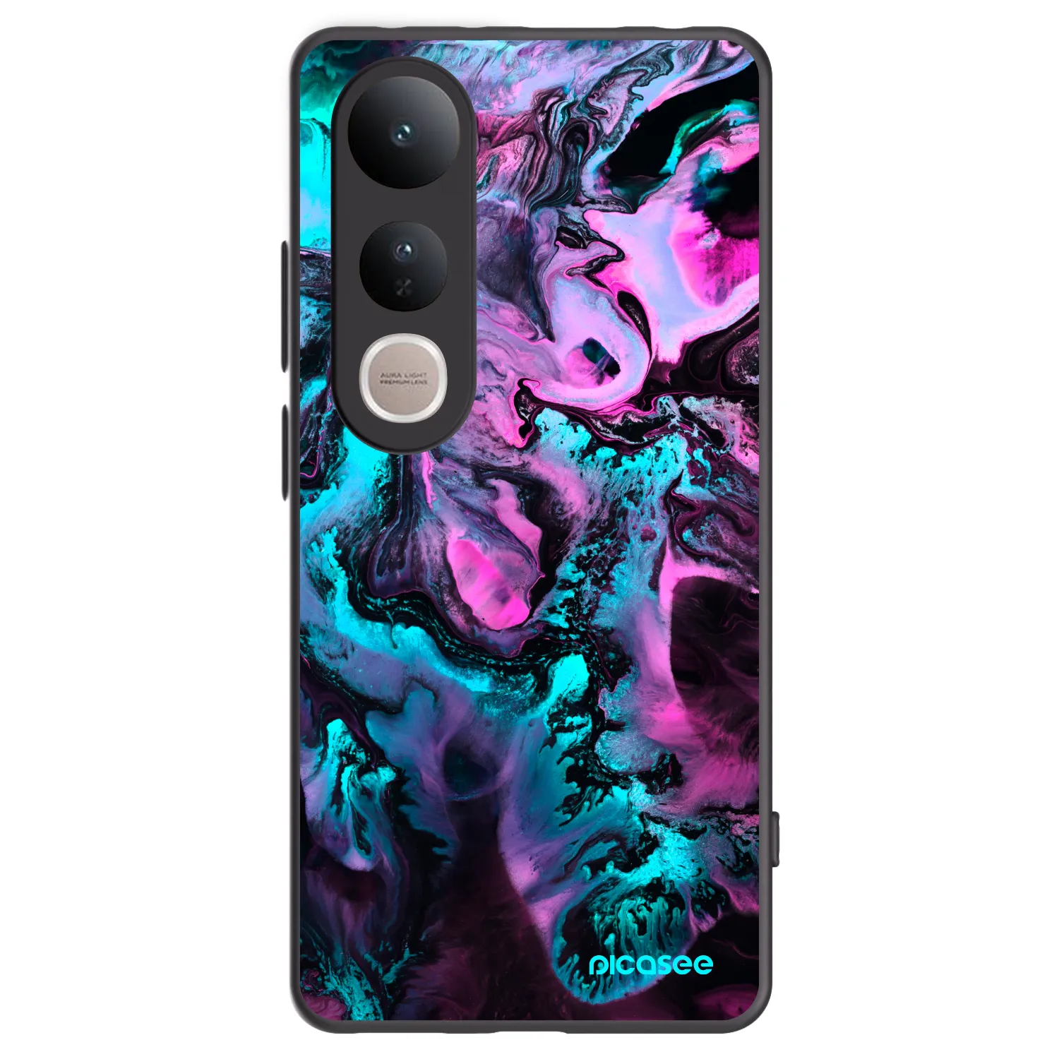 Picasee crna silikonska maskica za Vivo V50 Lite 5G - Lean