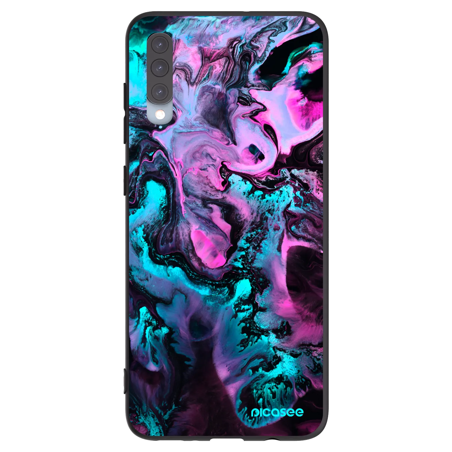 Picasee crna silikonska maskica za Samsung Galaxy A70 A705F - Lean