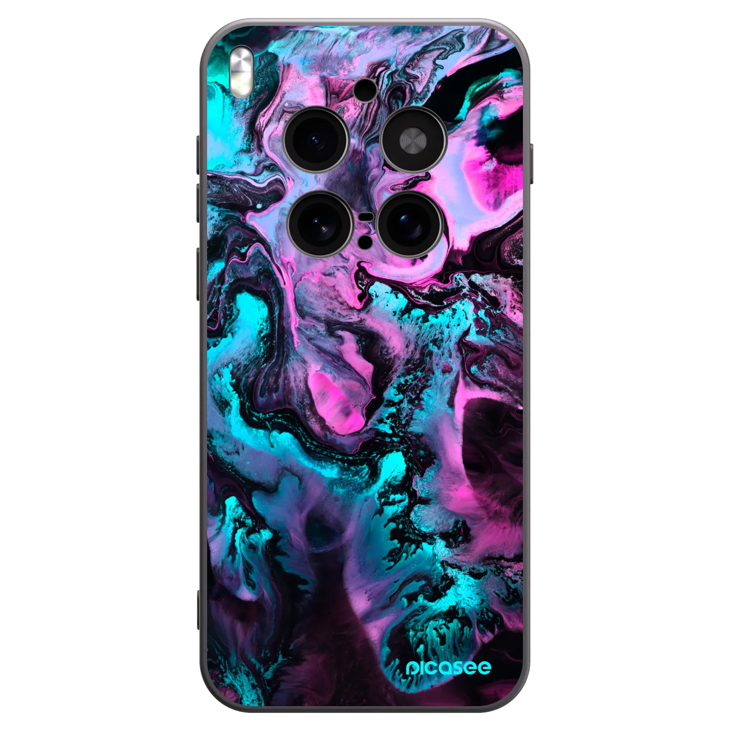 Picasee crna silikonska maskica za Vivo X300 Pro - Lean