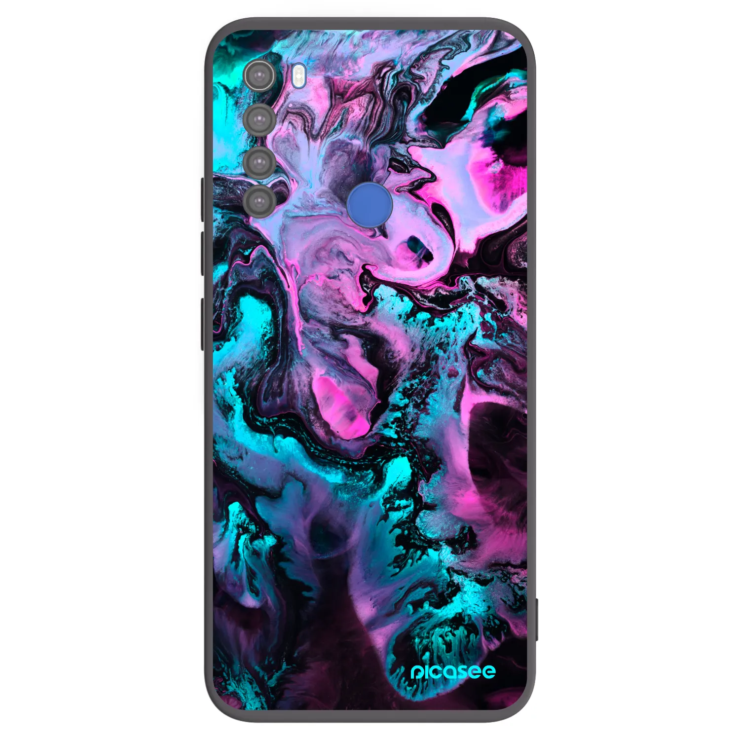 Picasee crna silikonska maskica za Xiaomi Redmi Note 8T - Lean