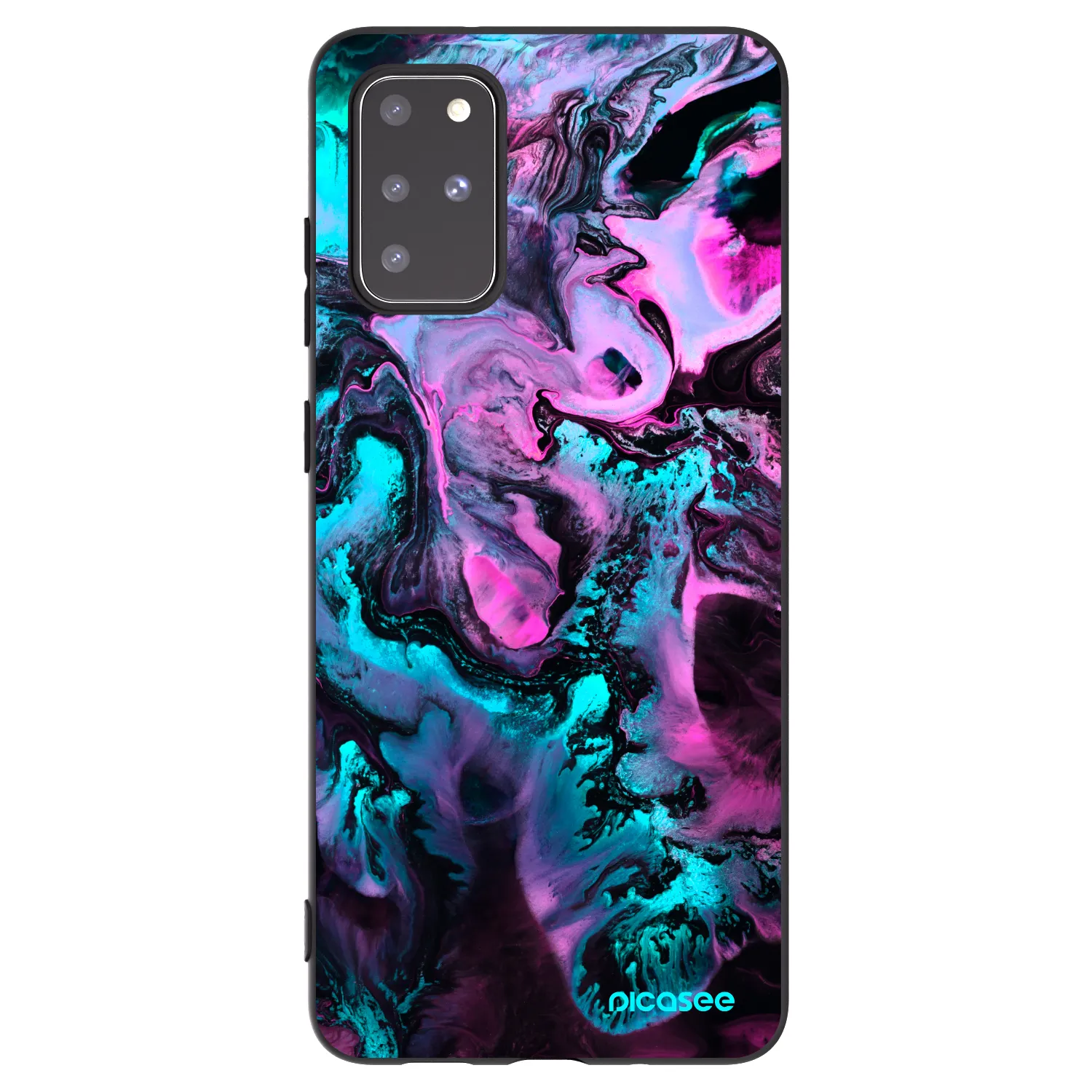 Picasee crna silikonska maskica za Samsung Galaxy S20+ G985F - Lean