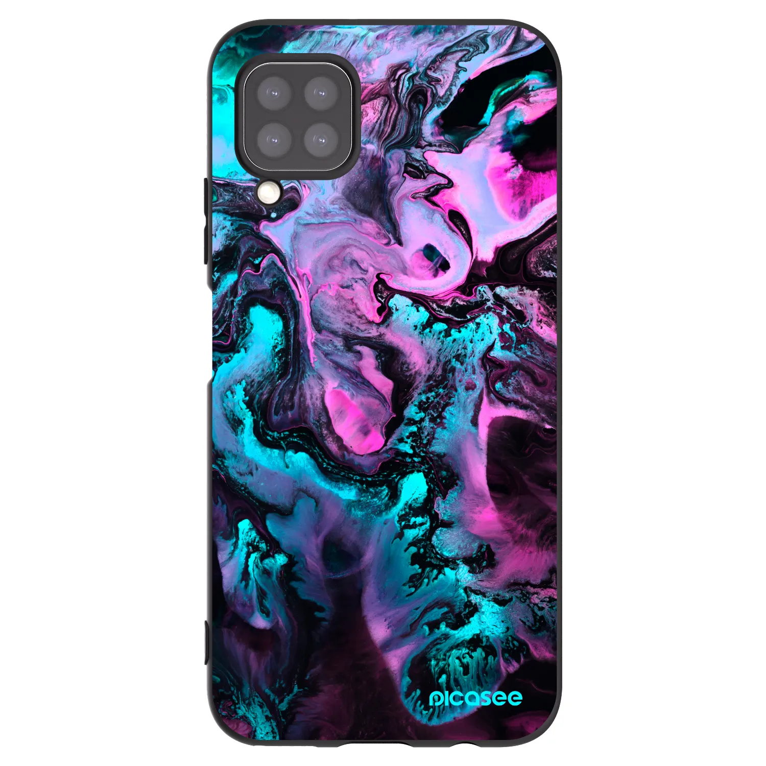 Picasee crna silikonska maskica za Huawei P40 Lite - Lean