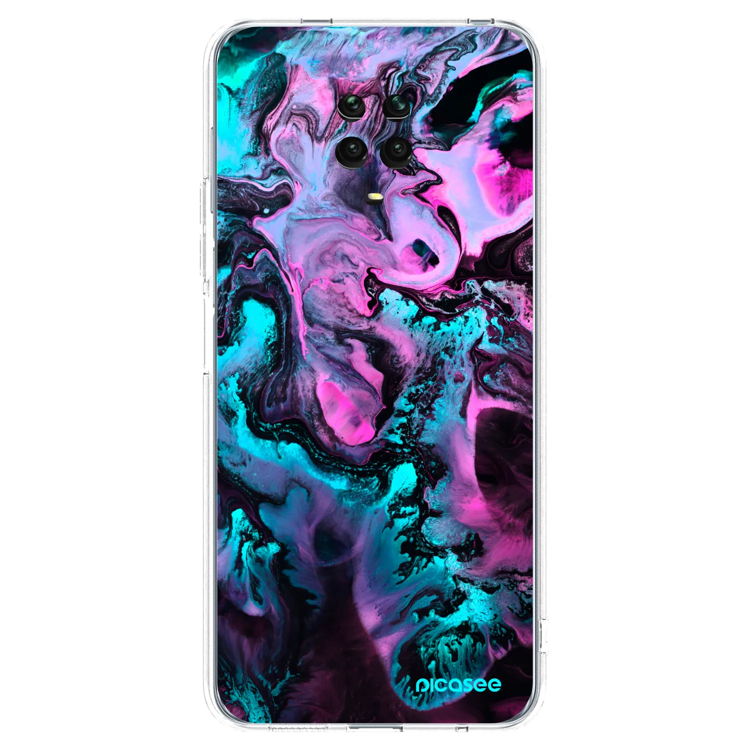 Picasee silikonska prozirna maskica za Xiaomi Redmi Note 9S - Lean