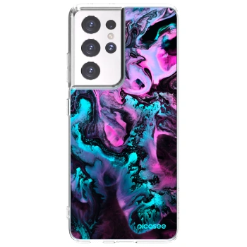 Picasee silikonska prozirna maskica za Samsung Galaxy S21 Ultra 5G G998B - Lean