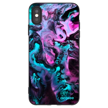 Picasee crna silikonska maskica za Apple iPhone XS Max - Lean