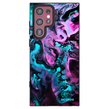 Picasee crna silikonska maskica za Samsung Galaxy S22 Ultra 5G - Lean