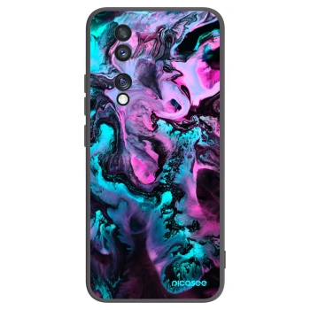Picasee crna silikonska maskica za Honor 70 - Lean
