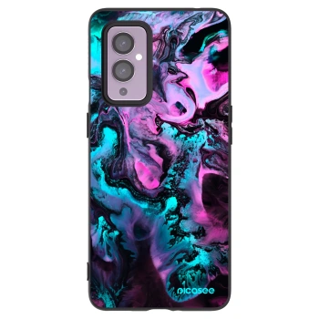 Picasee crna silikonska maskica za OnePlus 9 - Lean