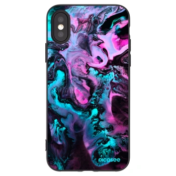 Picasee crna silikonska maskica za Apple iPhone X/XS - Lean