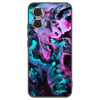 Picasee crna silikonska maskica za Motorola Moto G85 - Lean