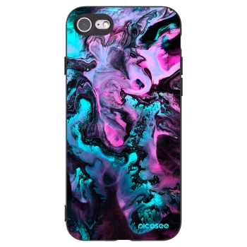 Picasee crna silikonska maskica za Apple iPhone SE 2020 - Lean