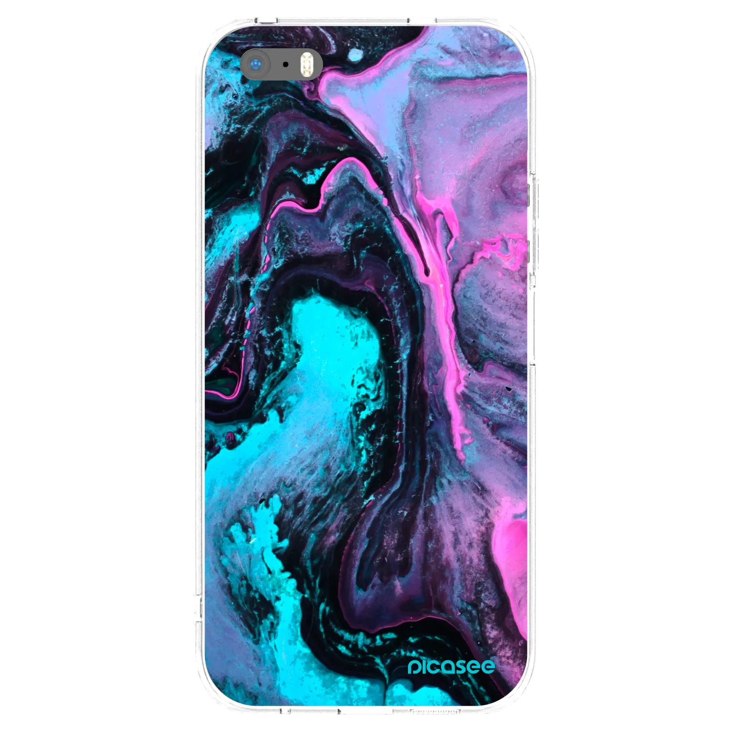 Picasee silikonska prozirna maskica za Apple iPhone 5/5S/SE - Lean 2