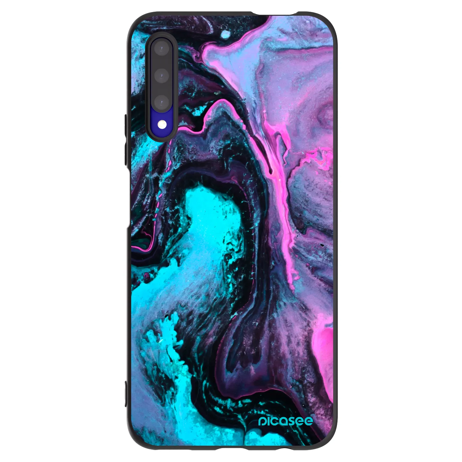 Picasee crna silikonska maskica za Honor 9X Pro - Lean 2