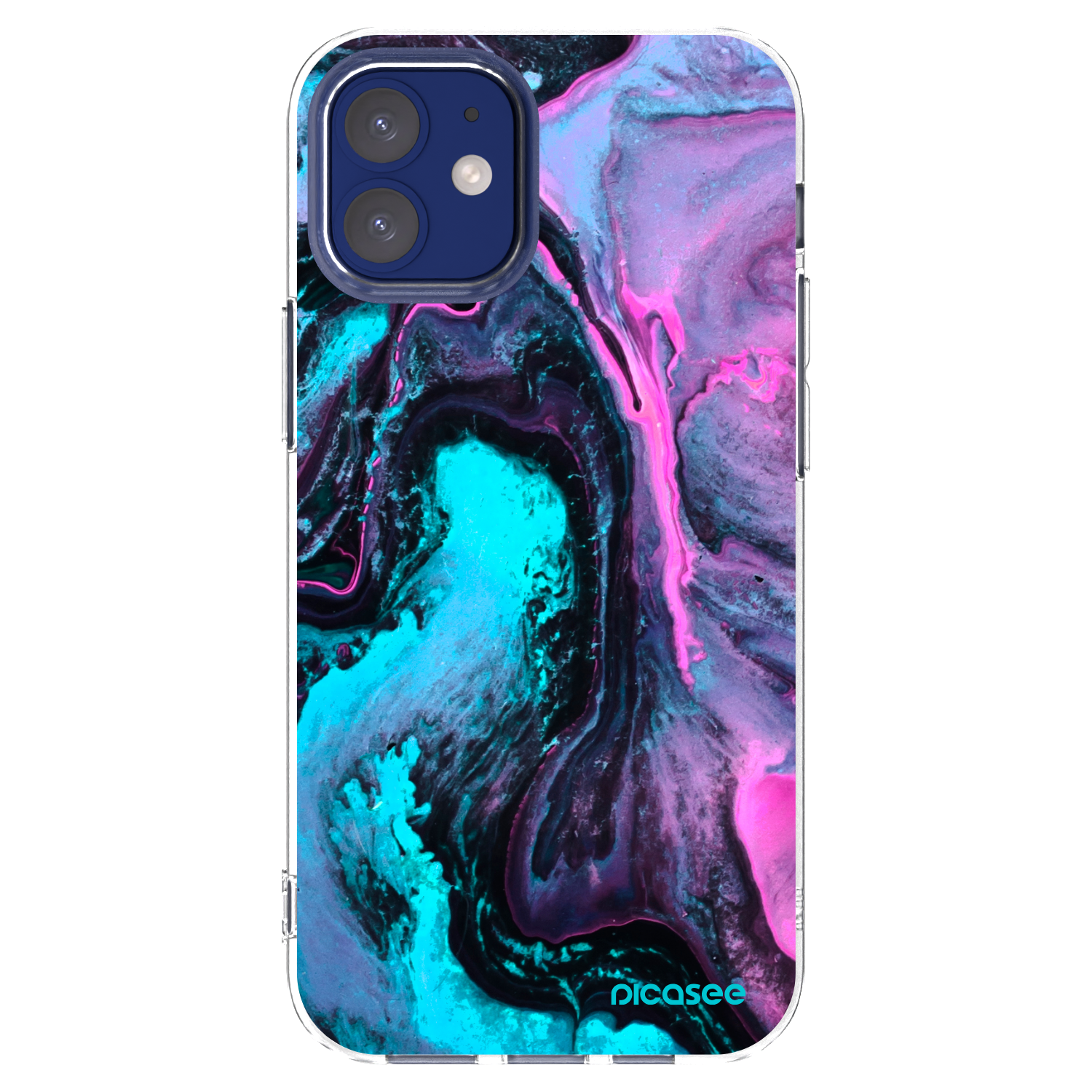 Picasee silikonska prozirna maskica za Apple iPhone 12 mini - Lean 2