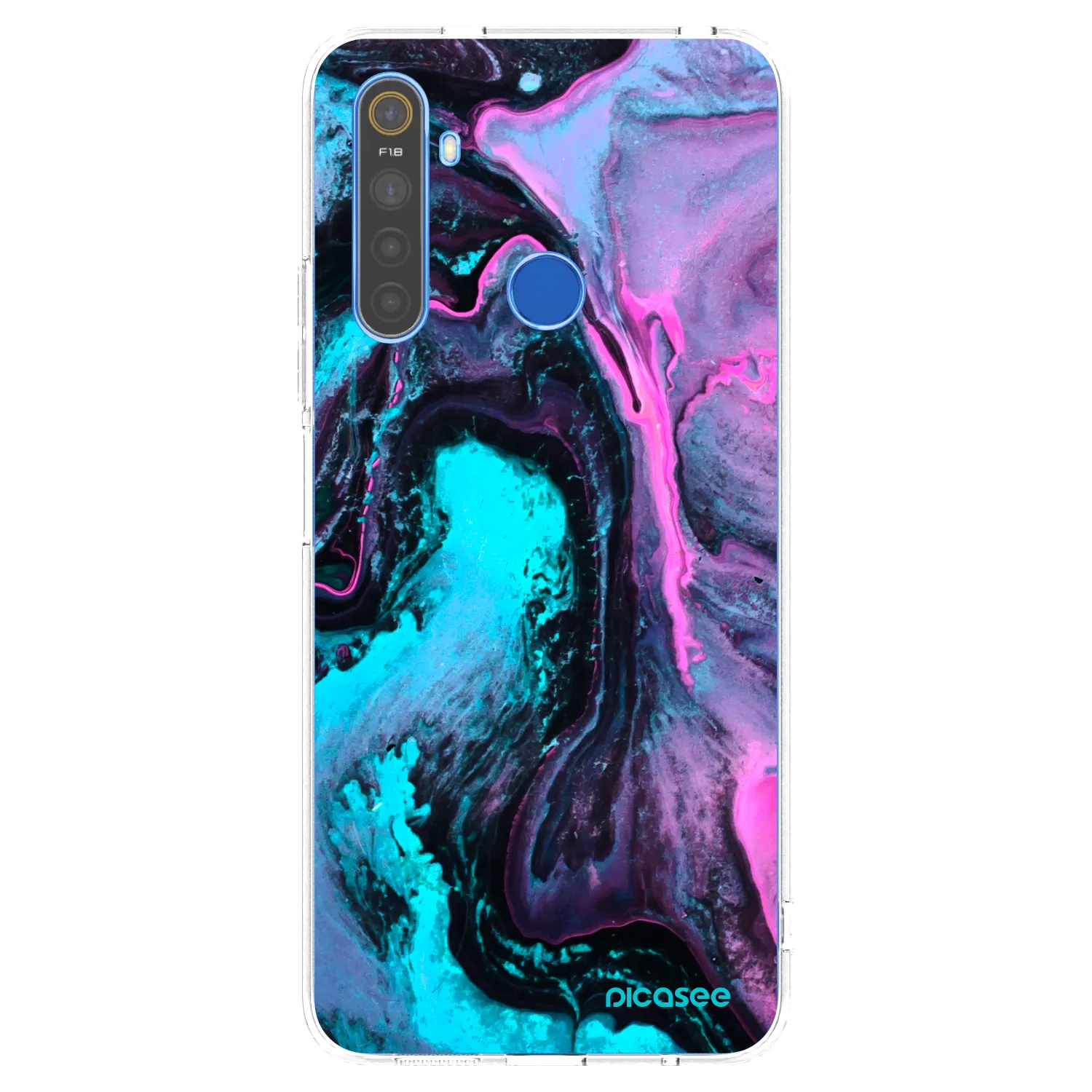 Picasee silikonska prozirna maskica za Realme 5 - Lean 2