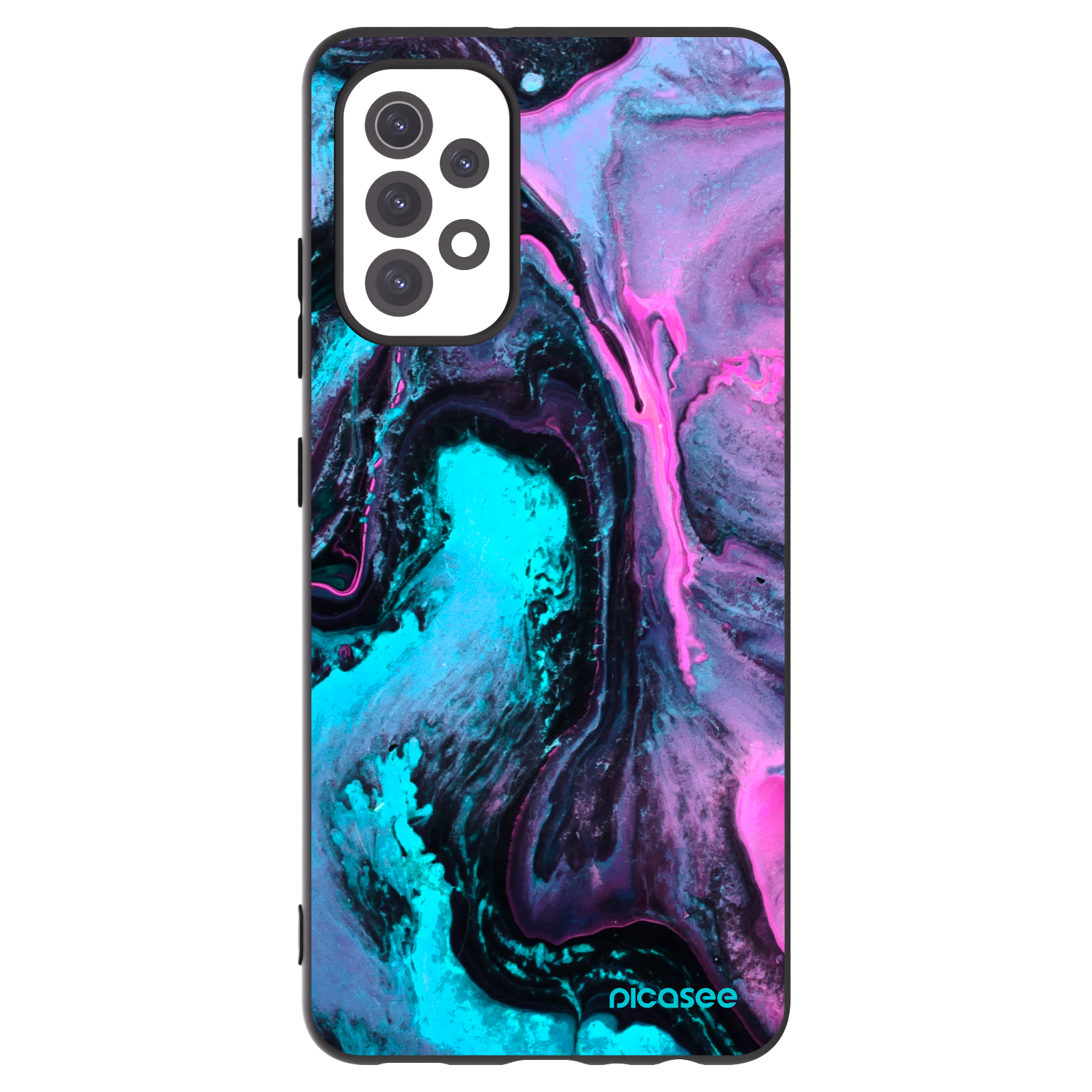 Picasee crna silikonska maskica za Samsung Galaxy A32 5G A326B - Lean 2