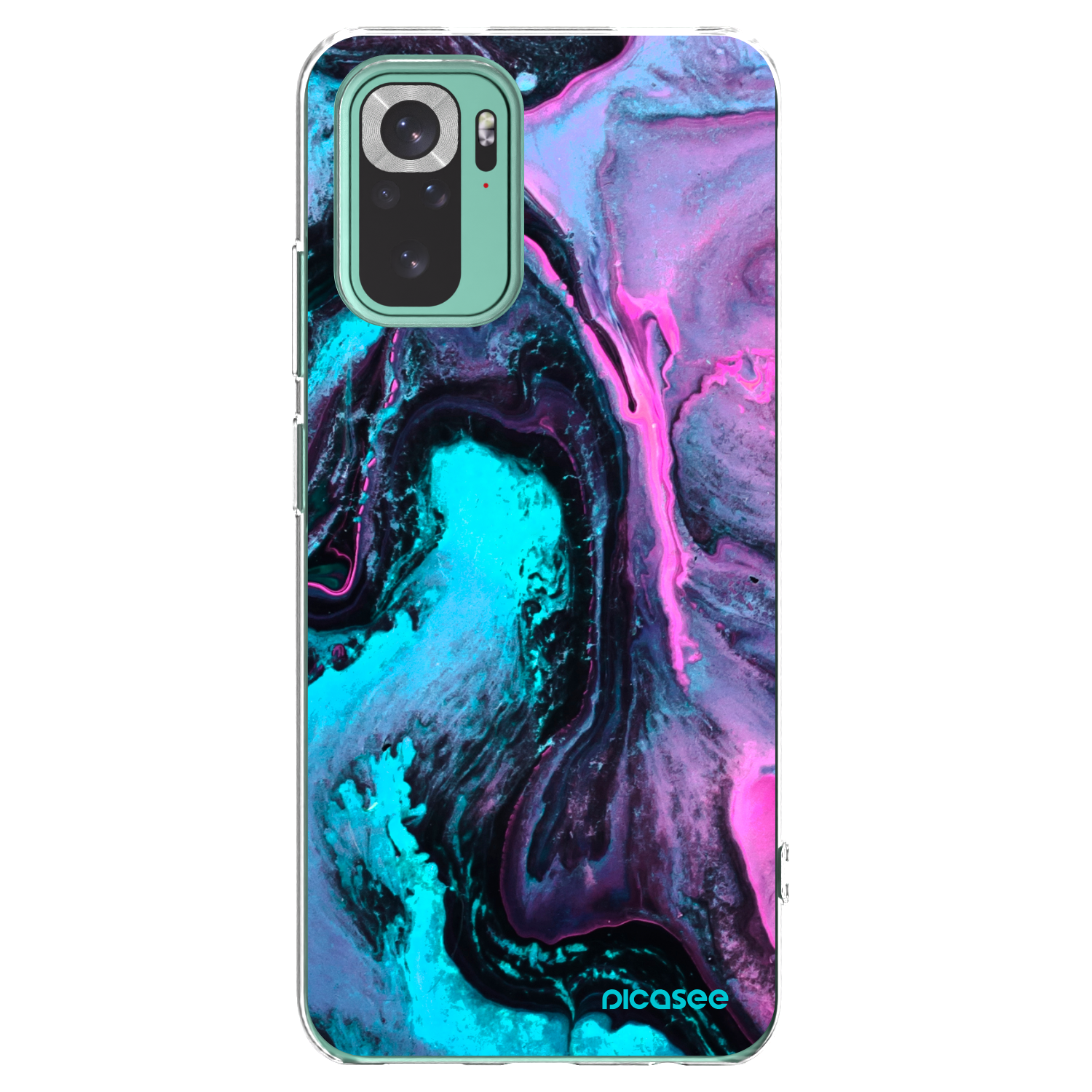 Picasee silikonska prozirna maskica za Xiaomi Redmi Note 10 Pro - Lean 2