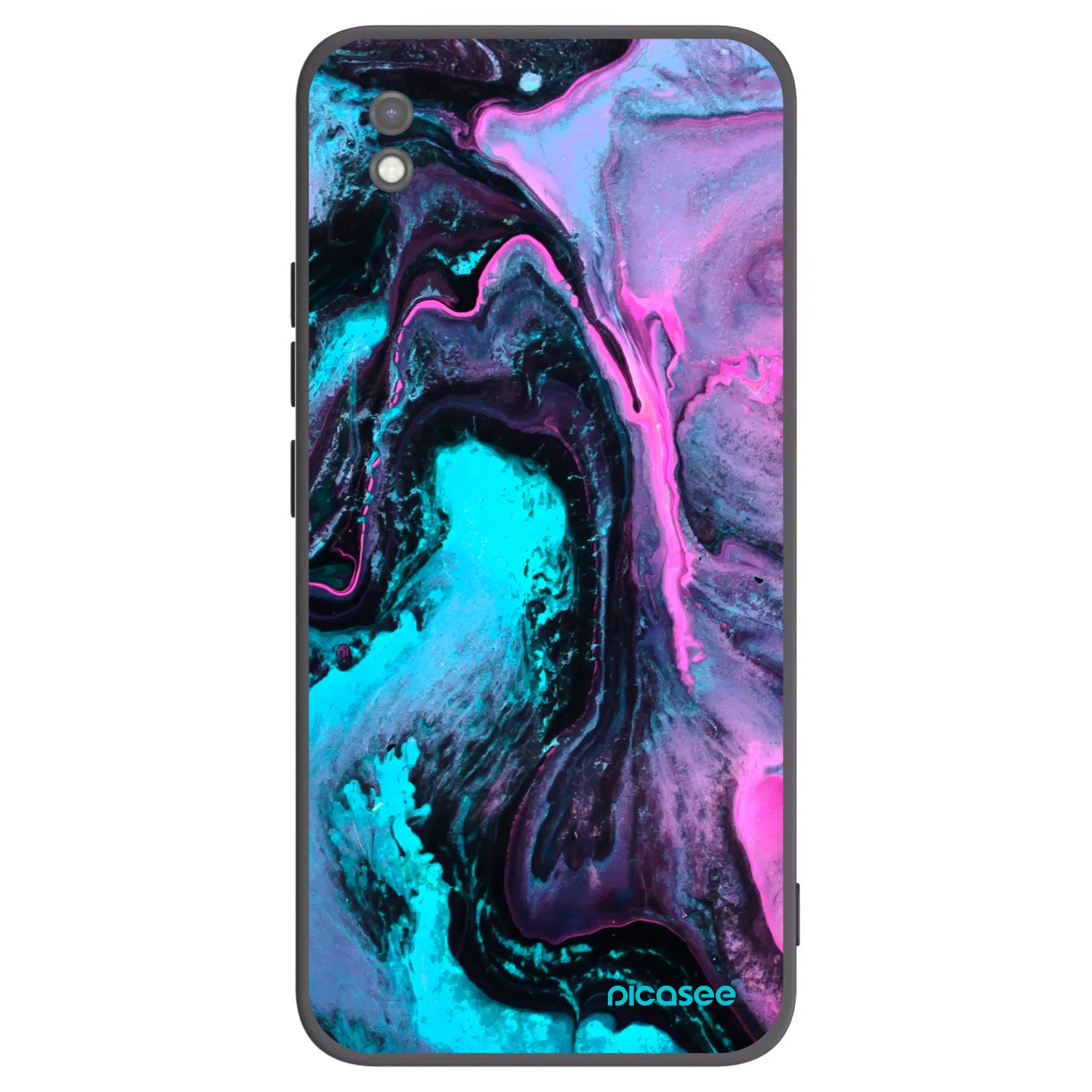 Picasee crna silikonska maskica za Xiaomi Redmi 9AT - Lean 2