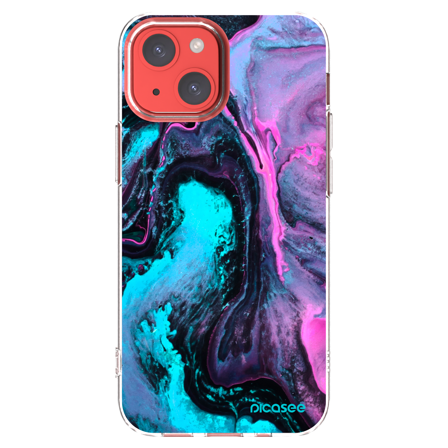 Picasee silikonska prozirna maskica za Apple iPhone 13 mini - Lean 2