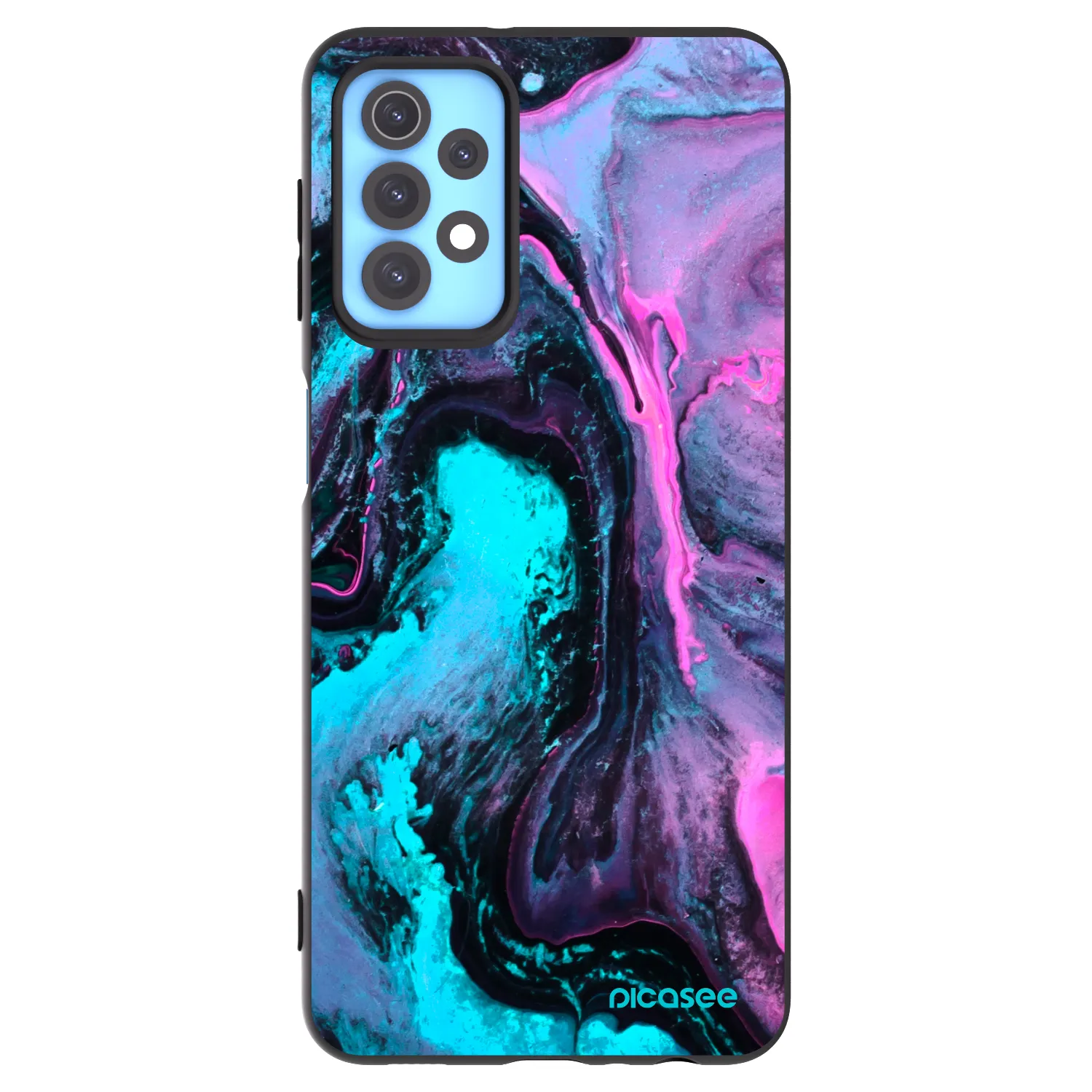 Picasee crna silikonska maskica za Samsung Galaxy A32 4G SM-A325F - Lean 2