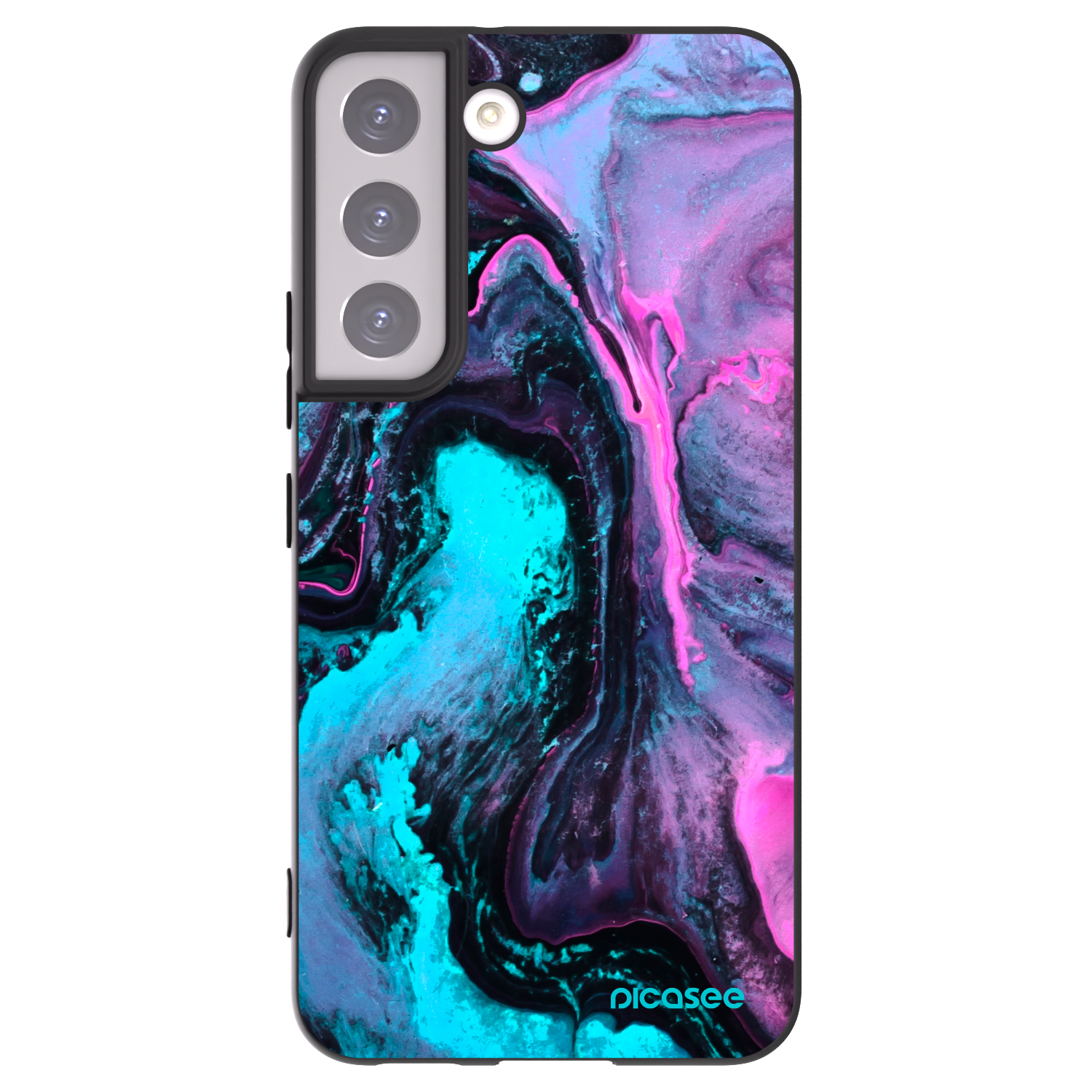 Picasee crna silikonska maskica za Samsung Galaxy S22 5G - Lean 2