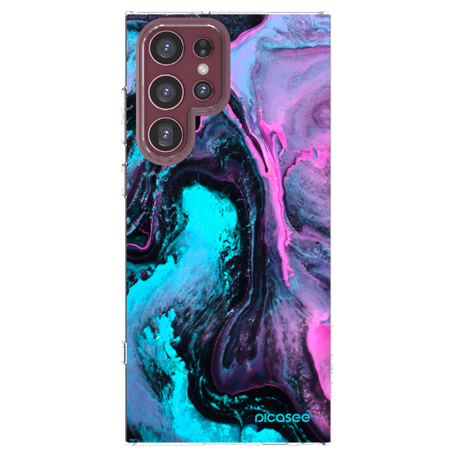 Picasee silikonska prozirna maskica za Samsung Galaxy S22 Ultra 5G - Lean 2