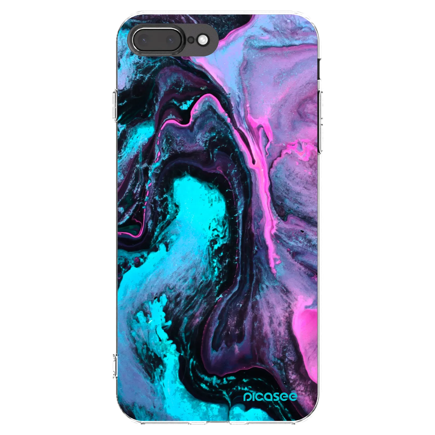 Picasee silikonska prozirna maskica za Apple iPhone 8 Plus - Lean 2