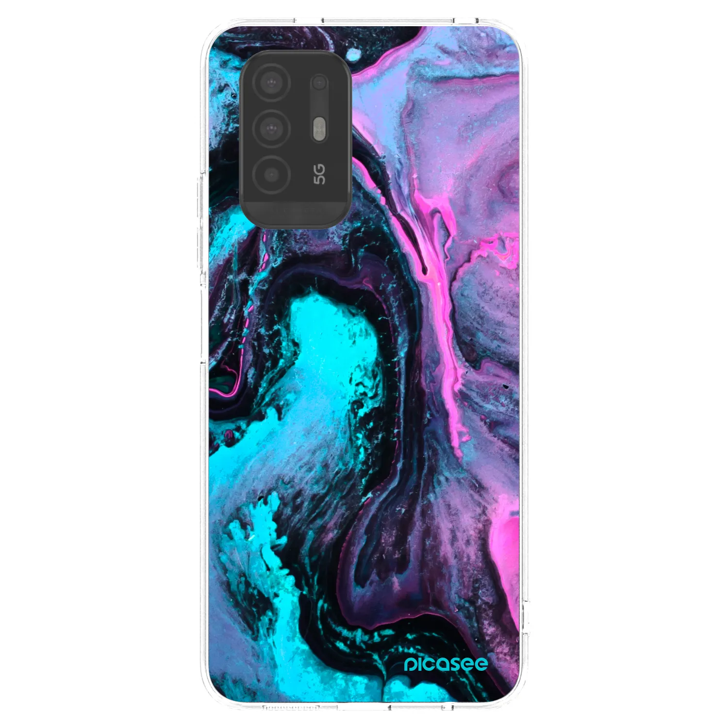 Picasee silikonska prozirna maskica za OPPO A94 5G - Lean 2