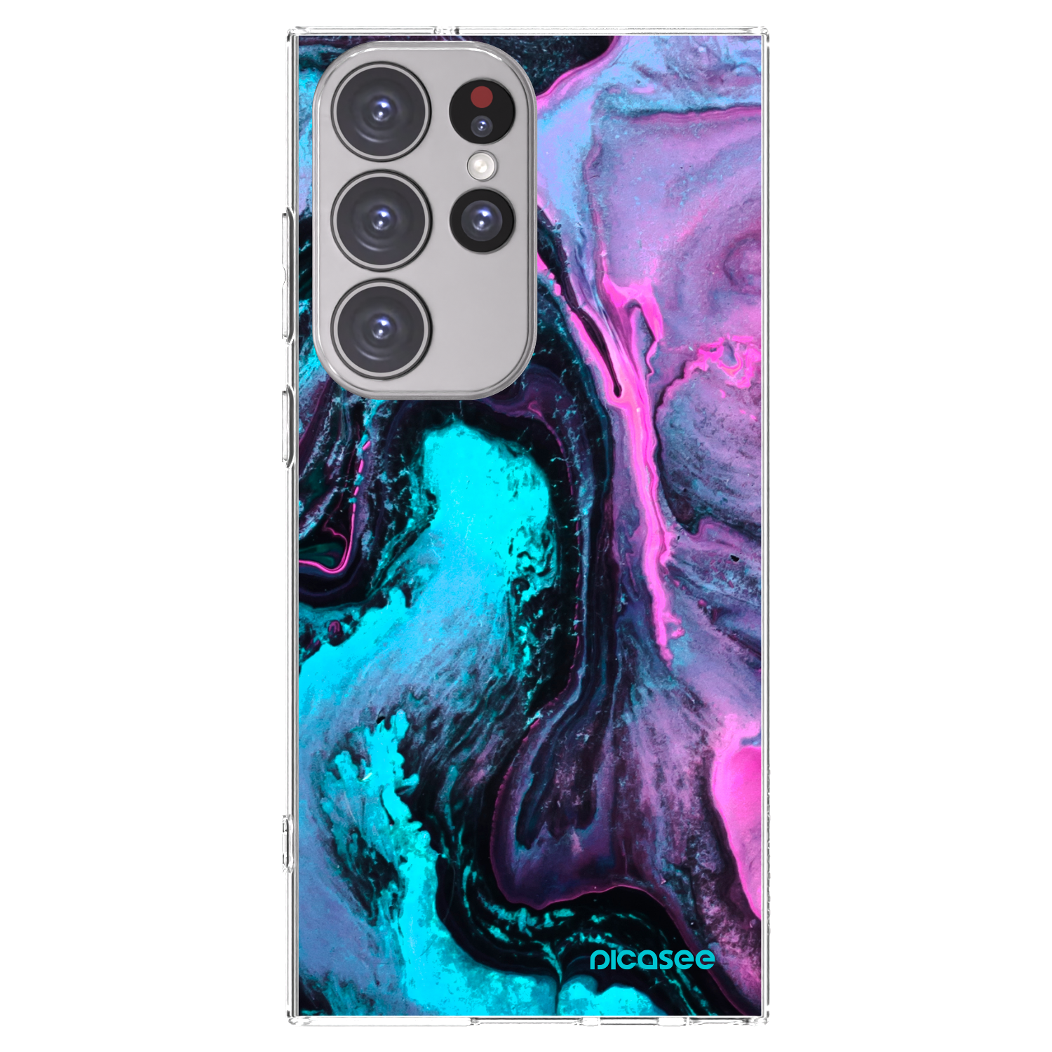 Picasee silikonska prozirna maskica za Samsung Galaxy S23 Ultra 5G - Lean 2