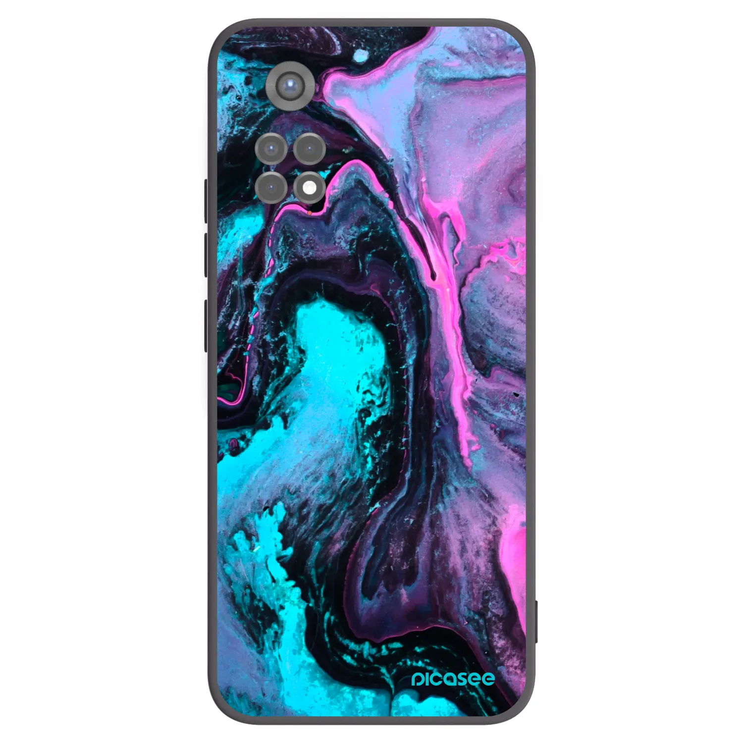 Picasee crna silikonska maskica za Xiaomi Redmi Note 11S 5G - Lean 2