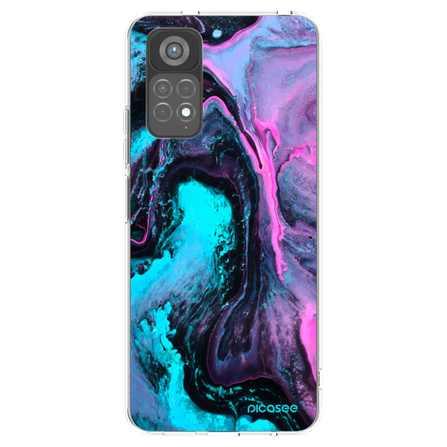 Picasee silikonska prozirna maskica za Xiaomi Redmi Note 11S 5G - Lean 2