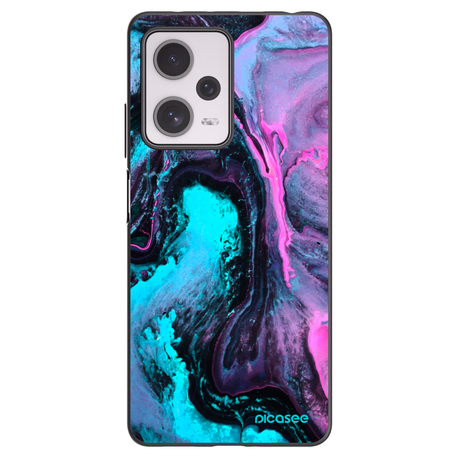 Picasee crna silikonska maskica za Xiaomi Redmi Note 12 Pro+ 5G - Lean 2
