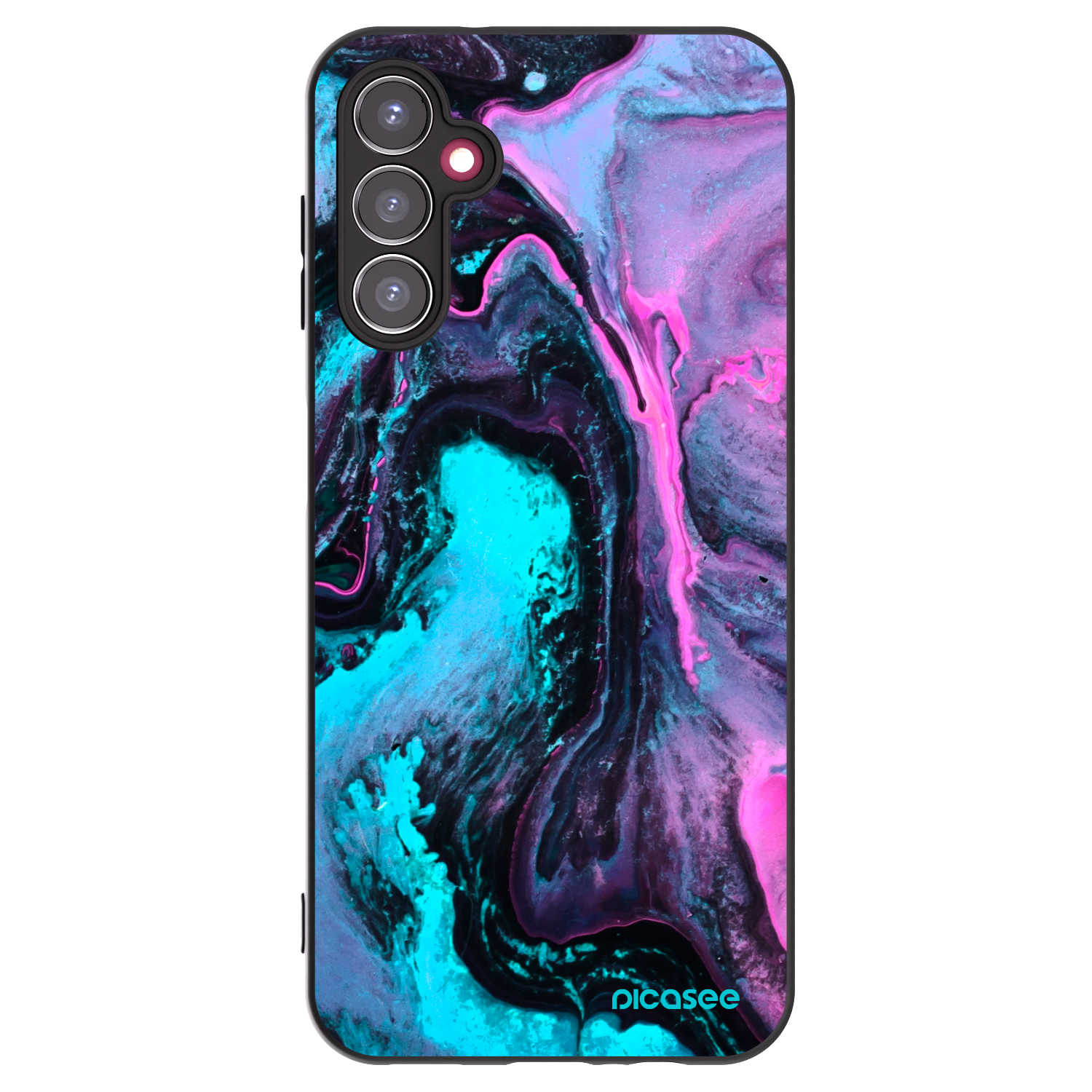 Picasee crna silikonska maskica za Samsung Galaxy A14 4G A145R - Lean 2