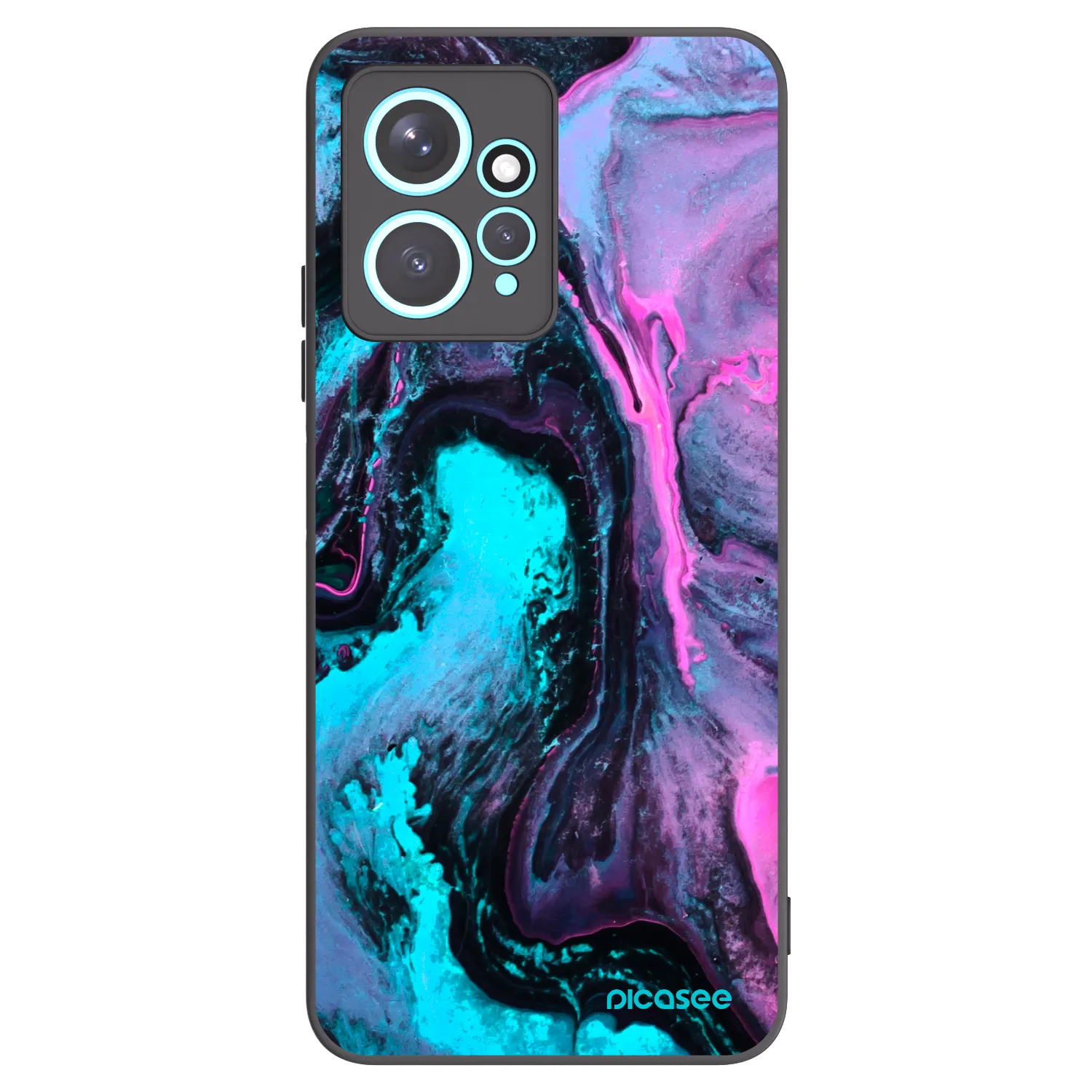 Picasee crna silikonska maskica za Xiaomi Redmi Note 12 4G - Lean 2