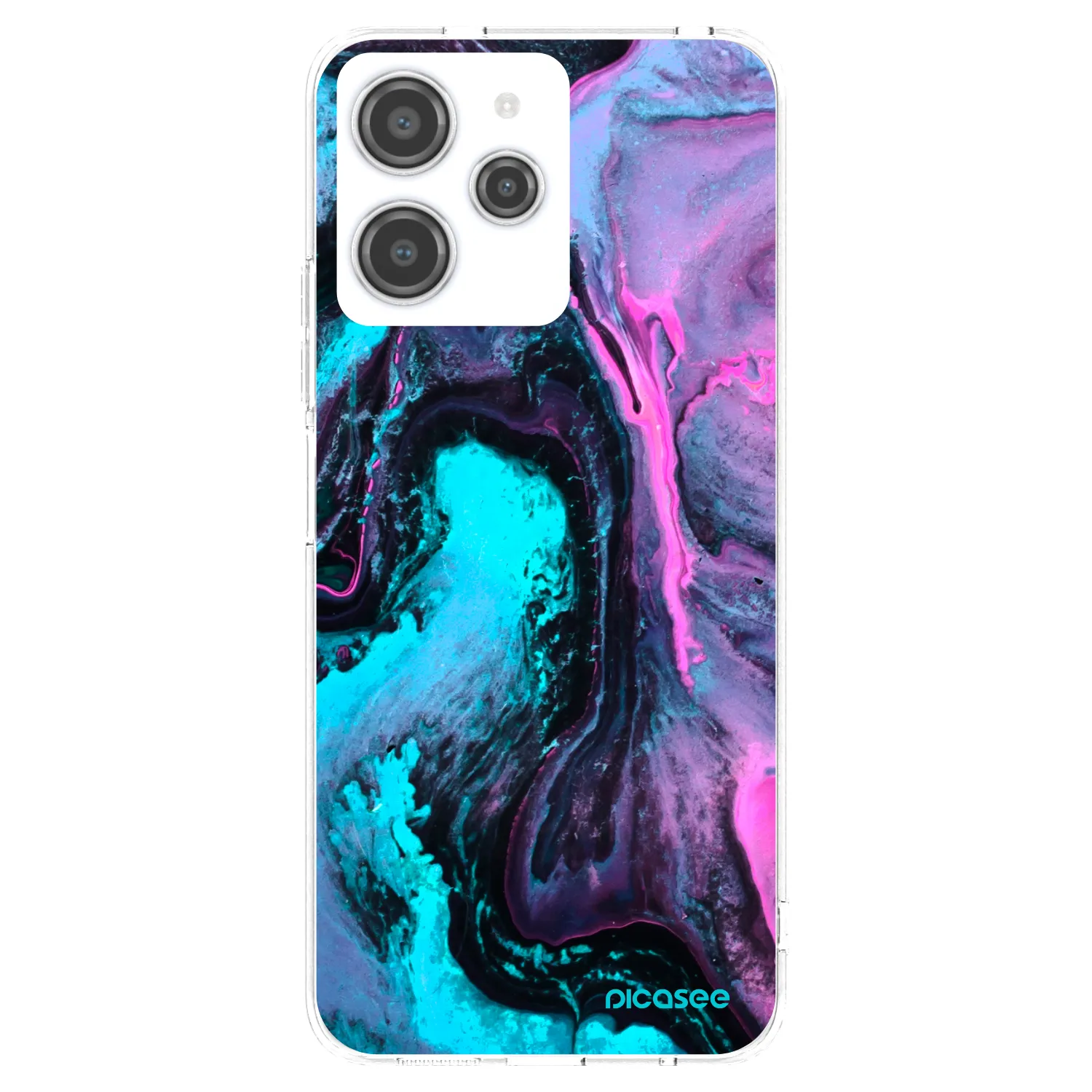 Picasee silikonska prozirna maskica za Xiaomi Redmi 12 4G - Lean 2