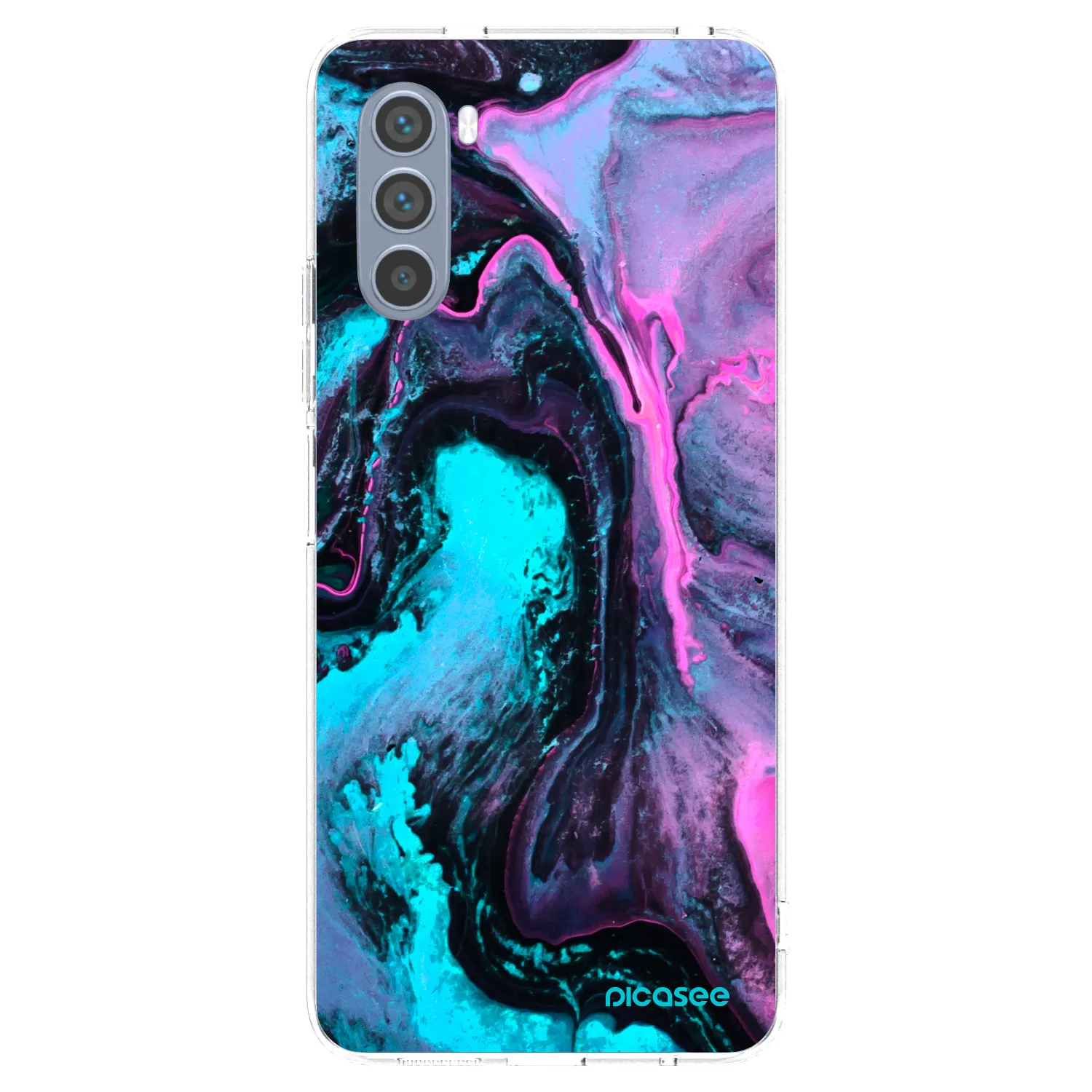 Picasee silikonska prozirna maskica za Motorola Moto G62 - Lean 2