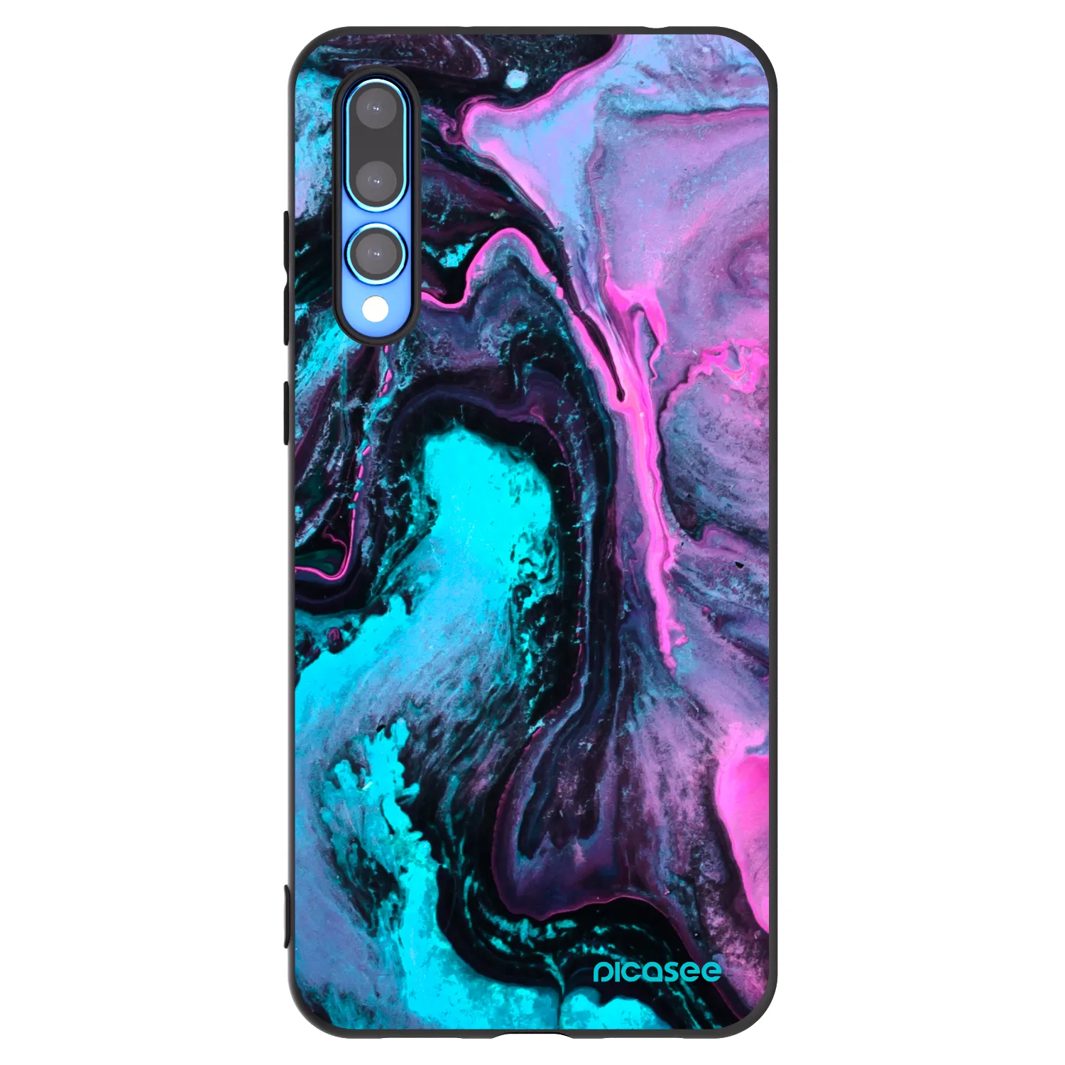 Picasee crna silikonska maskica za Huawei P20 Pro - Lean 2