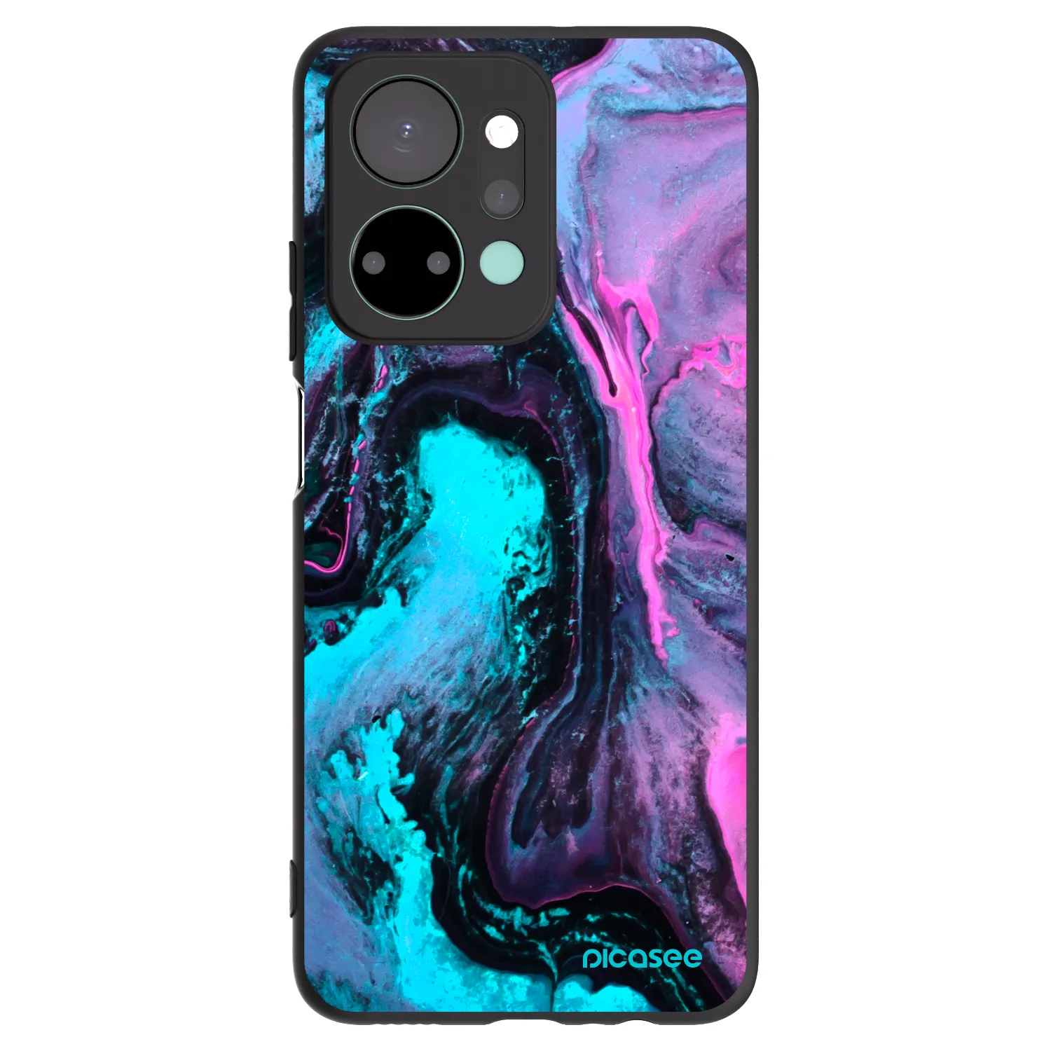 Picasee crna silikonska maskica za Honor X7a - Lean 2