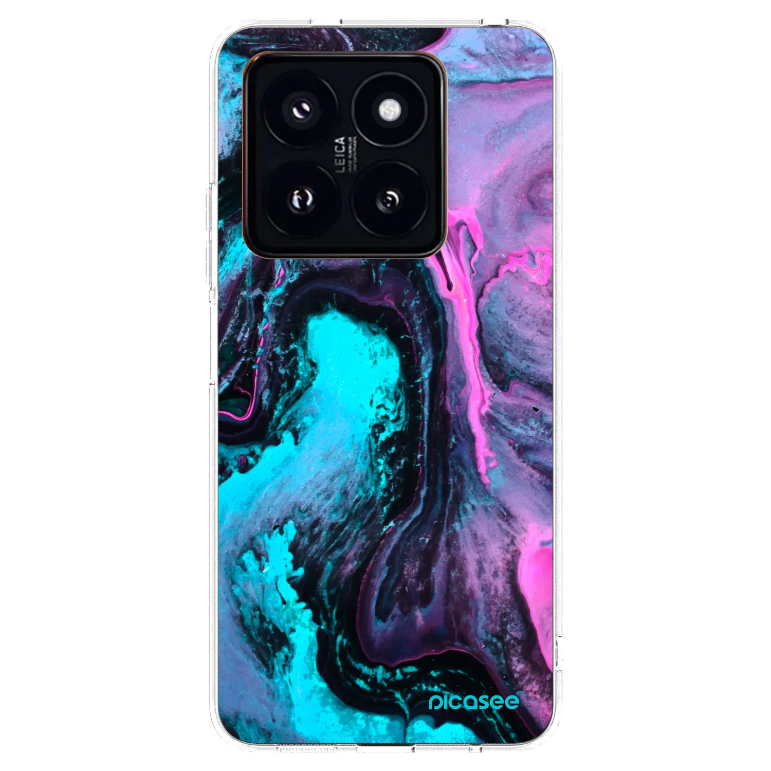 Picasee silikonska prozirna maskica za Xiaomi 14 Pro - Lean 2