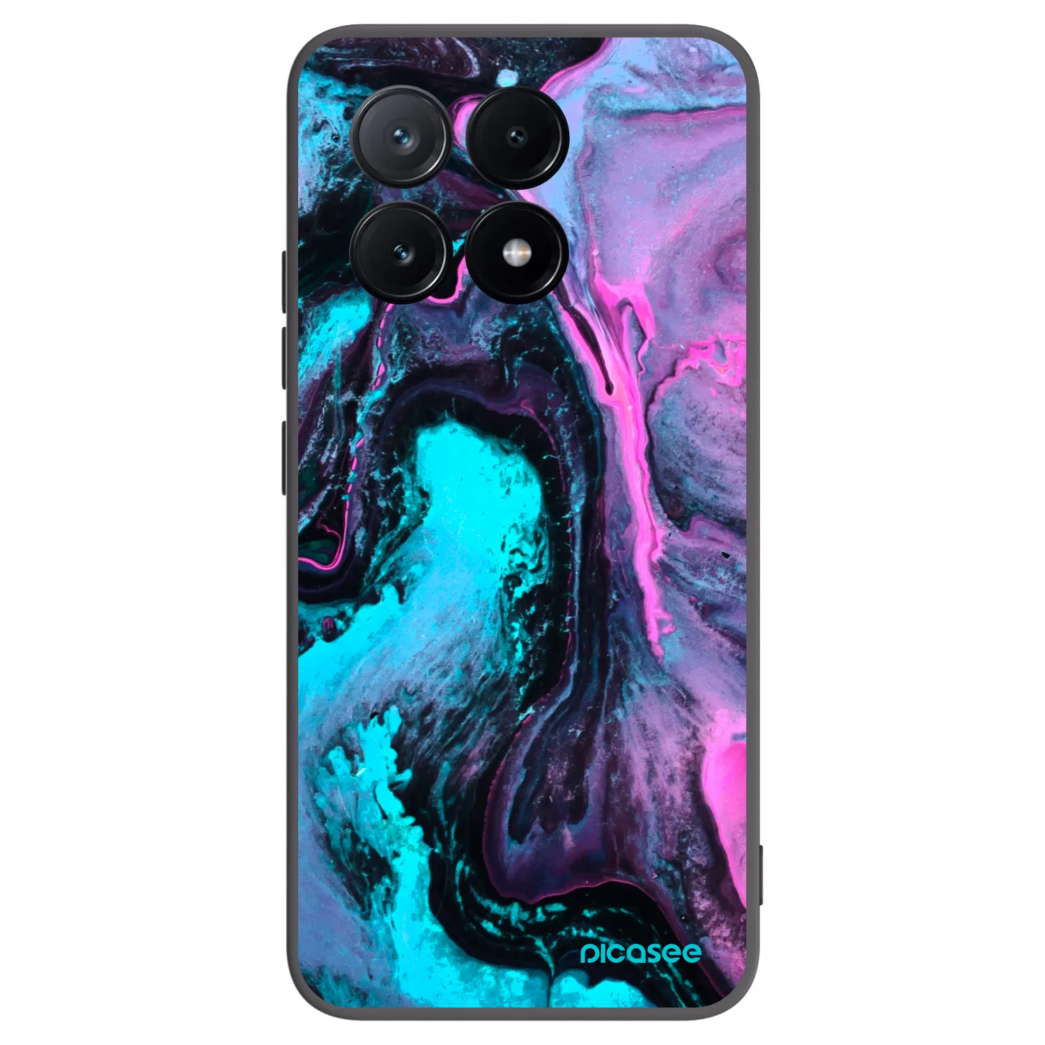 Picasee crna silikonska maskica za Xiaomi Poco X6 Pro - Lean 2