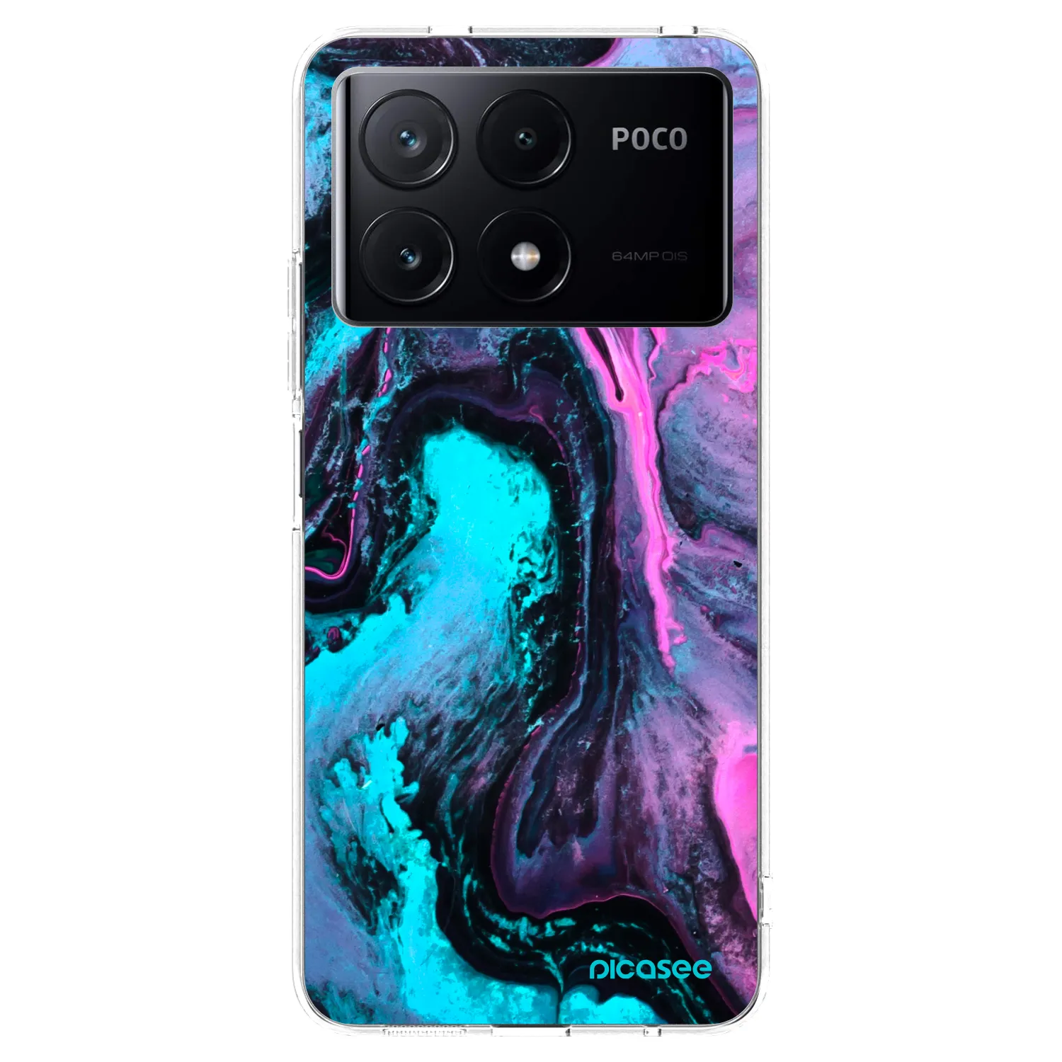 Picasee silikonska prozirna maskica za Xiaomi Poco X6 Pro - Lean 2