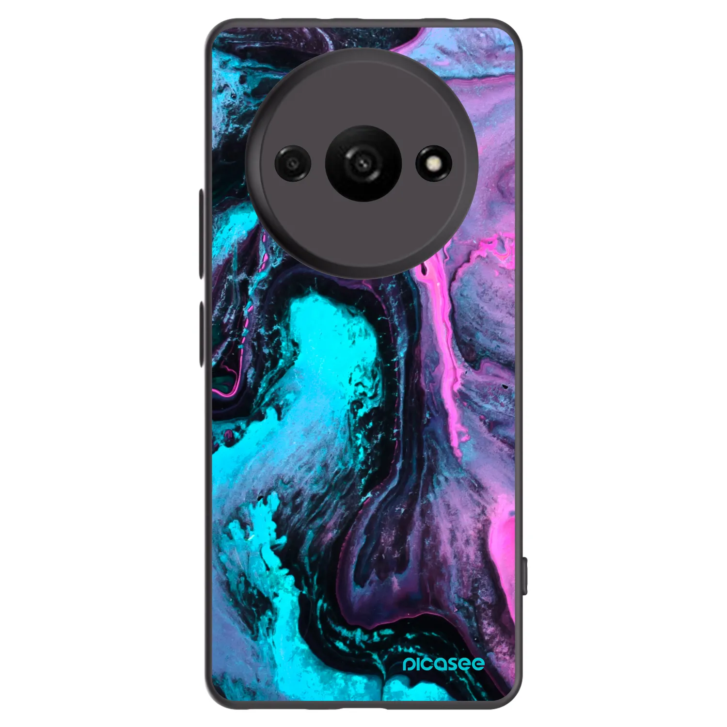 Picasee crna silikonska maskica za Xiaomi Redmi A3 - Lean 2