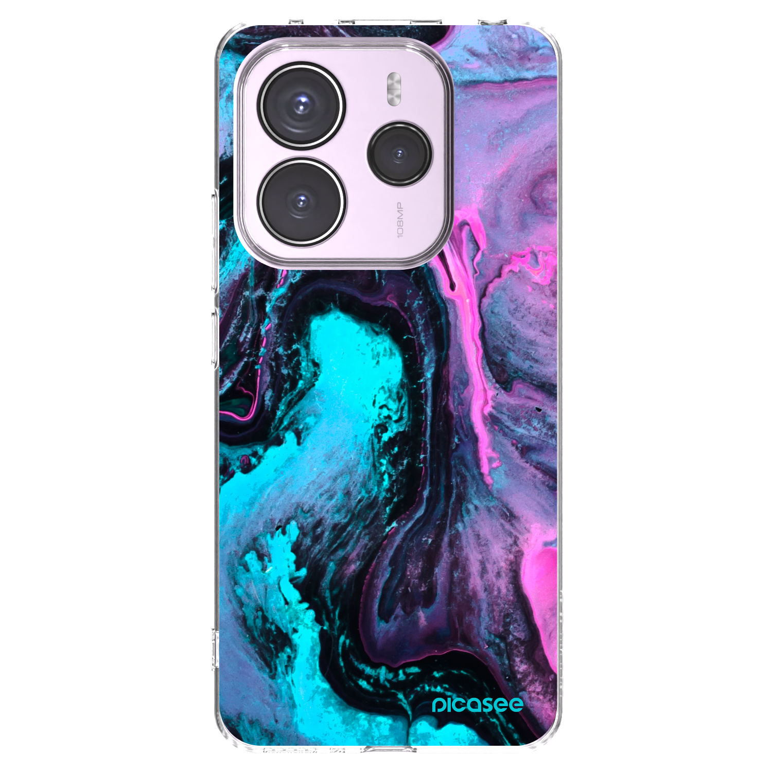 Picasee silikonska prozirna maskica za Xiaomi Redmi Note 14 5G - Lean 2