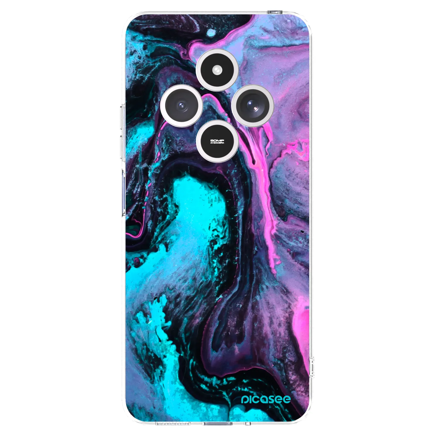Picasee silikonska prozirna maskica za Xiaomi Redmi 14C - Lean 2