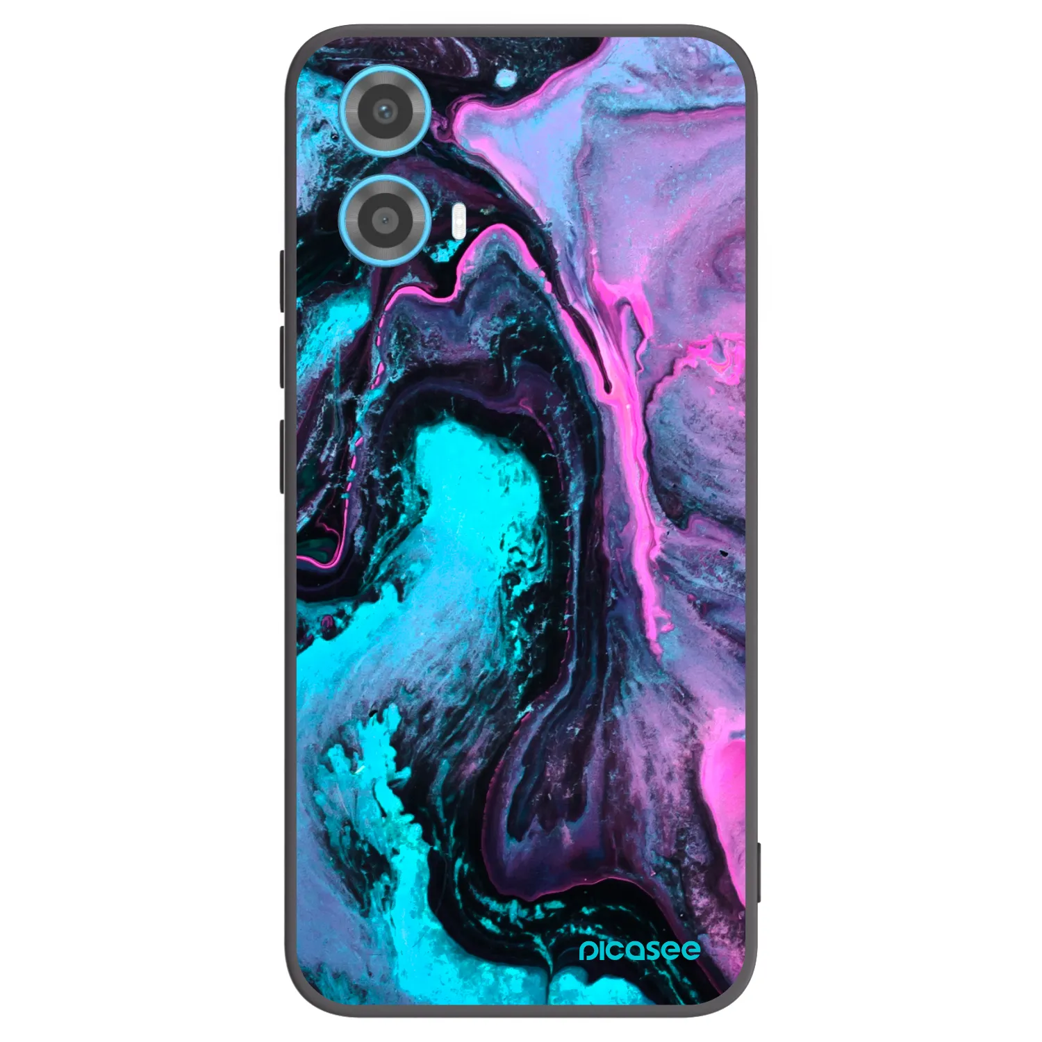 Picasee crna silikonska maskica za Motorola Moto G34 5G - Lean 2