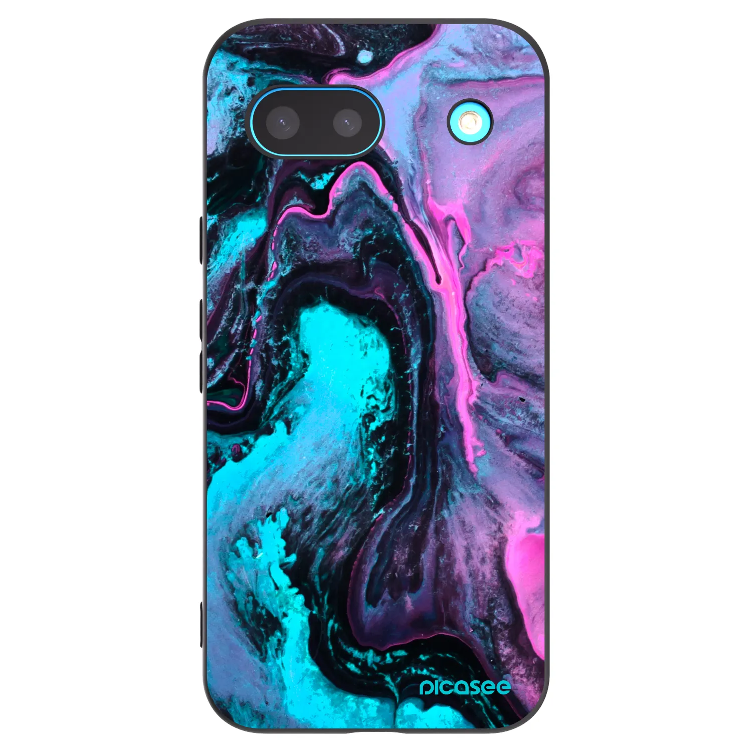 Picasee crna silikonska maskica za Google Pixel 8a - Lean 2